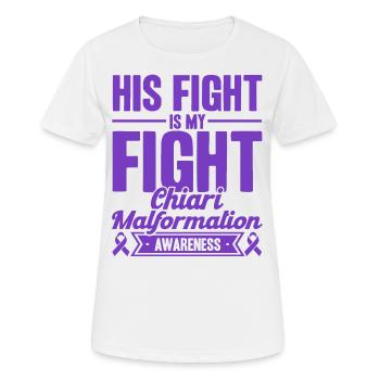 Chiari Malformation Awareness Chiari Malformatio - T-shirt respirant Femme - blanc - Devant - AI Model Female 172 dark (172cm)