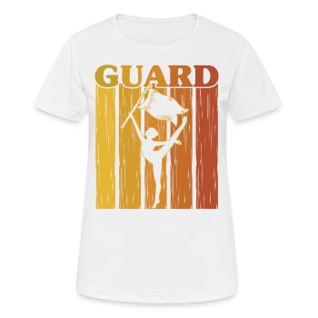 Cadeau de garde de drapeau de garde - T-shirt respirant Femme - blanc - Devant - AI Model Female 172 dark (172cm)