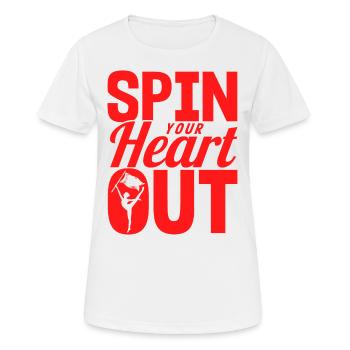 Turn Your Heart Out Flagguard Gift - T-shirt respirant Femme - blanc - Devant - AI Model Female 172 dark (172cm)