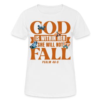 Bible Verse Inspirational Jesus God Gift - Women's Breathable T-Shirt - white - Front - AI Model Female 172 dark (172cm)