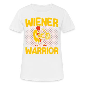Sausages Warrior Hot Dog Gift - Women's Breathable T-Shirt - white - Front - AI Model Female 172 dark (172cm)