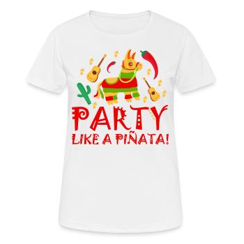 5 De Mayo Viva Mexico Cinco De Mayo Geschenk - Frauen T-Shirt atmungsaktiv - Weiß - Vorne - AI Model Female 172 dark (172cm)