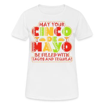 Viva Mexico Cinco De Mayo Party 5 De Mayo Geschenk - Frauen T-Shirt atmungsaktiv - Weiß - Vorne - AI Model Female 172 dark (172cm)