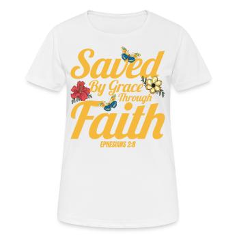 Inspirational Jesus God Christian Gift - Women's Breathable T-Shirt - white - Front - AI Model Female 172 dark (172cm)