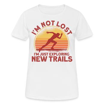 Ultramarathon Coureur Ultramarathon Ultralauf Gesche - T-shirt respirant Femme - blanc - Devant - AI Model Female 172 dark (172cm)