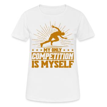 Trail Running Ultramarathon Ultramarathon Runner Ges - T-shirt respirant Femme - blanc - Devant - AI Model Female 172 dark (172cm)