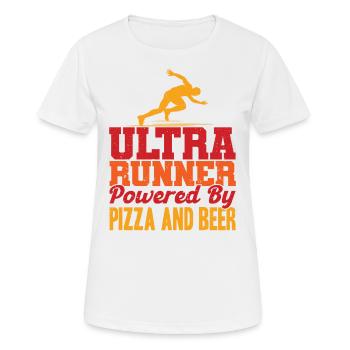 Trail Running Ultrarunning Ultramarathon Cadeau - T-shirt respirant Femme - blanc - Devant - AI Model Female 172 dark (172cm)