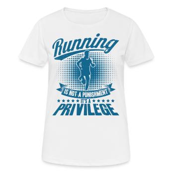 Ultralauf Trailrunning Marathonläufer Geschenk - Frauen T-Shirt atmungsaktiv - Weiß - Vorne - AI Model Female 172 dark (172cm)