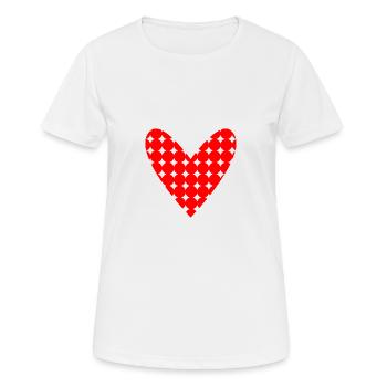 VALENTINSTAG. Junggesellinnenabschied. ICH LIEBE DICH. ICH LIEBE DICH. LIEBE - Frauen T-Shirt atmungsaktiv - Weiß - Vorne - AI Model Female 172 dark (172cm)