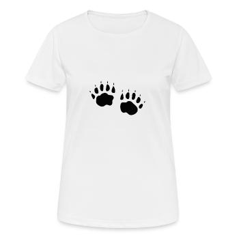 Blaireau - T-shirt respirant Femme - blanc - Devant - AI Model Female 172 dark (172cm)