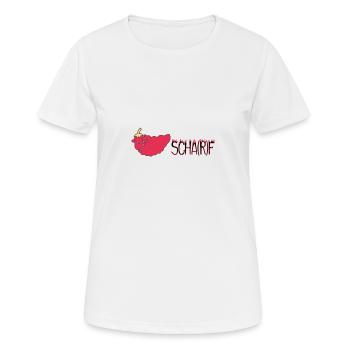 Ein scharfes Schaf - Frauen T-Shirt atmungsaktiv - Weiß - Vorne - AI Model Female 172 dark (172cm)