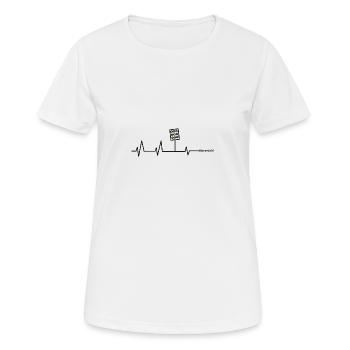 Darmstadt - Frauen T-Shirt atmungsaktiv - Weiß - Vorne - AI Model Female 172 dark (172cm)
