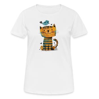 Amitié - T-shirt respirant Femme - blanc - Devant - AI Model Female 172 dark (172cm)
