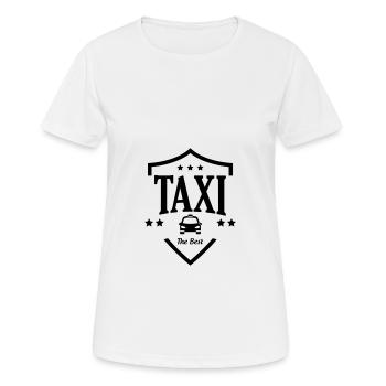 Das beste Taxi - Frauen T-Shirt atmungsaktiv - Weiß - Vorne - AI Model Female 172 dark (172cm)