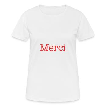 VIELEN DANK. DANKE. VIELEN DANK. JAHRESTAG. GEBURT. - Frauen T-Shirt atmungsaktiv - Weiß - Vorne - AI Model Female 172 dark (172cm)