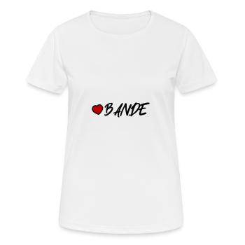 Cœur de gang - T-shirt respirant Femme - blanc - Devant - AI Model Female 172 dark (172cm)