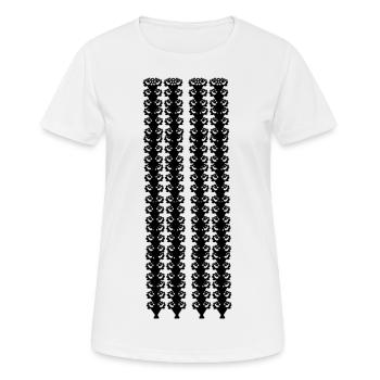 Blumen - T-shirt respirant Femme - blanc - Devant - AI Model Female 172 dark (172cm)
