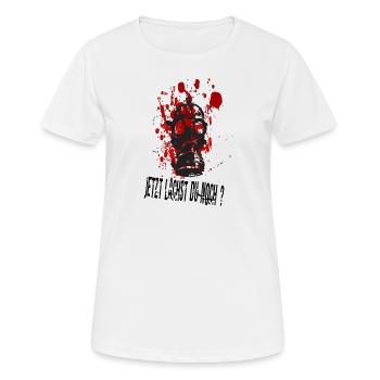 Prepper Überleben Katastrophe Krise Weltuntergang - Frauen T-Shirt atmungsaktiv - Weiß - Vorne - AI Model Female 172 dark (172cm)