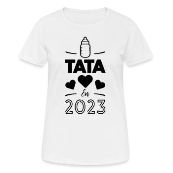 Tata en 2023 - T-shirt respirant Femme - blanc - Devant - AI Model Female 172 dark (172cm)