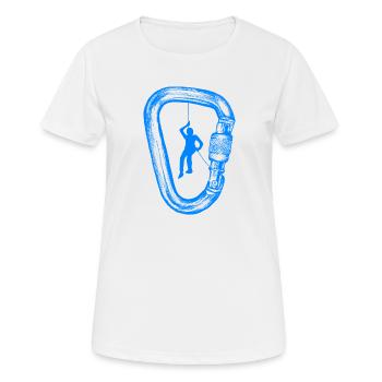 alpiniste - T-shirt respirant Femme - blanc - Devant - AI Model Female 172 dark (172cm)