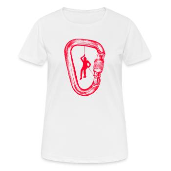 alpiniste - T-shirt respirant Femme - blanc - Devant - AI Model Female 172 dark (172cm)