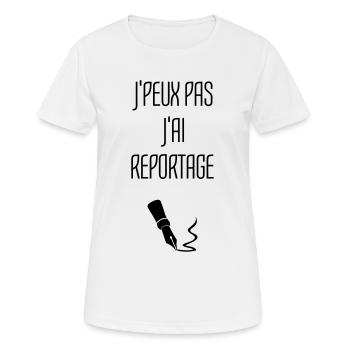 Journalist Journalism Journalismus Journaliste - Women's Breathable T-Shirt - white - Front - AI Model Female 172 dark (172cm)