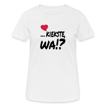 herzlich kiekste wa - Frauen T-Shirt atmungsaktiv - Weiß - Vorne - AI Model Female 172 dark (172cm)