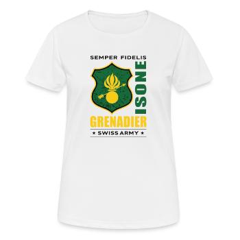Grenadier - T-shirt respirant Femme - blanc - Devant - AI Model Female 172 dark (172cm)