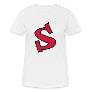 Visionnes - T-shirt respirant Femme - blanc - Devant - AI Model Female 172 dark (172cm)