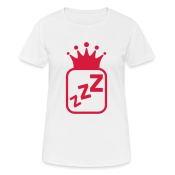 Ronfler / Ronfleur / Ronfleuse / Ronflement - T-shirt respirant Femme - blanc - Devant - AI Model Female 172 dark (172cm)