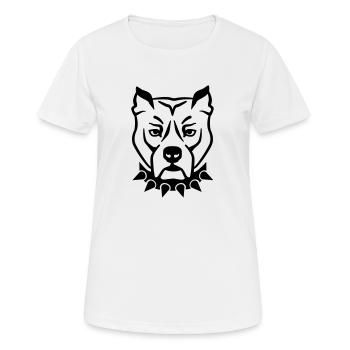 Pit bull - Women's Breathable T-Shirt - white - Front - AI Model Female 172 dark (172cm)