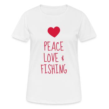 Fischerei Fischer Sport Sportler Spieler - Frauen T-Shirt atmungsaktiv - Weiß - Vorne - AI Model Female 172 dark (172cm)
