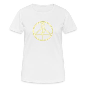 La lumière faucet. - T-shirt respirant Femme - blanc - Devant - AI Model Female 172 dark (172cm)