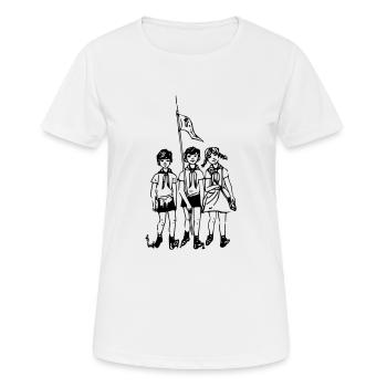 young pioneers - Women's Breathable T-Shirt - white - Front - AI Model Female 172 dark (172cm)