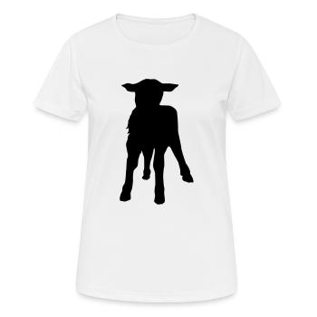 Lamm - Lamm Fromm? - Frauen T-Shirt atmungsaktiv - Weiß - Vorne - AI Model Female 172 dark (172cm)