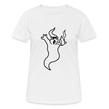 cool fumer drogues conjointes lunettes de soleil chanvre weed k - T-shirt respirant Femme - blanc - Devant - AI Model Female 172 dark (172cm)
