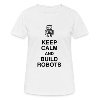 Robotics Robot Robotik Robotique Roboter - Women's Breathable T-Shirt - white - Front - AI Model Female 172 dark (172cm)
