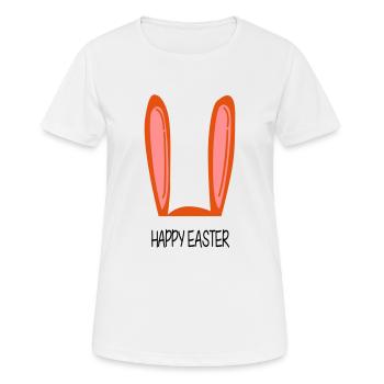 Joyeuses Pâques - T-shirt respirant Femme - blanc - Devant - AI Model Female 172 dark (172cm)