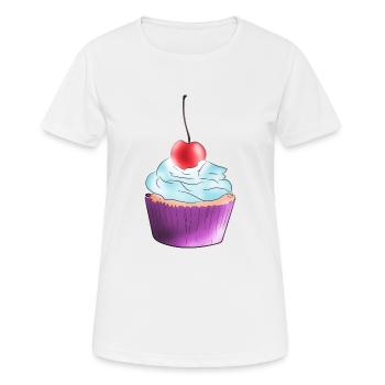 Cupcake - Frauen T-Shirt atmungsaktiv - Weiß - Vorne - AI Model Female 172 dark (172cm)