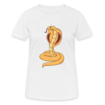 Cobra Snake - Women's Breathable T-Shirt - white - Front - AI Model Female 172 dark (172cm)