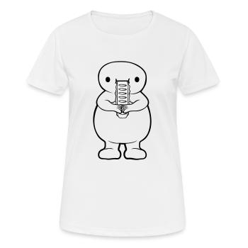 Mangez un clipart sandwich - T-shirt respirant Femme - blanc - Devant - AI Model Female 172 dark (172cm)