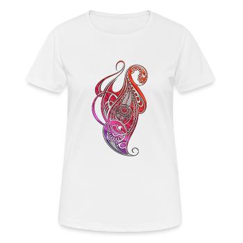Mandala tatto - T-shirt respirant Femme - blanc - Devant - AI Model Female 172 dark (172cm)