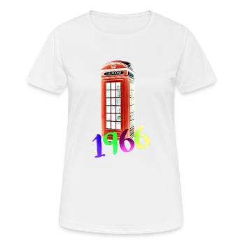 Phone booth Phone 1966 - Women's Breathable T-Shirt - white - Front - AI Model Female 172 dark (172cm)