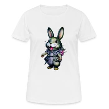 Kawaii Häschen - Frauen T-Shirt atmungsaktiv - Weiß - Vorne - AI Model Female 172 dark (172cm)