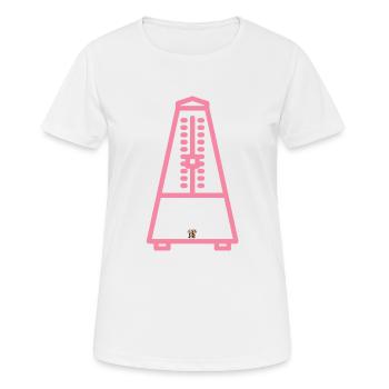 Metronom - Frauen T-Shirt atmungsaktiv - Weiß - Vorne - AI Model Female 172 dark (172cm)
