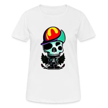 Multicolored sqelette - Women's Breathable T-Shirt - white - Front - AI Model Female 172 dark (172cm)