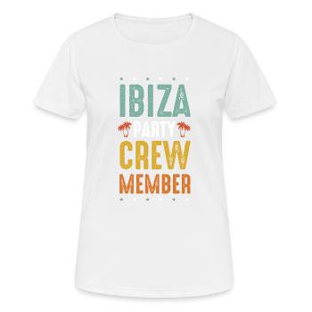 Ibiza Party Crew - Women's Breathable T-Shirt - white - Front - AI Model Female 172 dark (172cm)