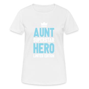 Aunt Limited Edition Saying - Women's Breathable T-Shirt - white - Front - AI Model Female 172 dark (172cm)