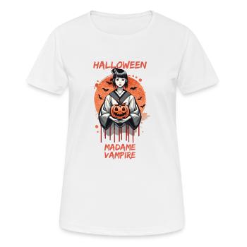 Madame Vampir - Frauen T-Shirt atmungsaktiv - Weiß - Vorne - AI Model Female 172 dark (172cm)