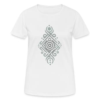 Tribal - T-shirt respirant Femme - blanc - Devant - AI Model Female 172 dark (172cm)